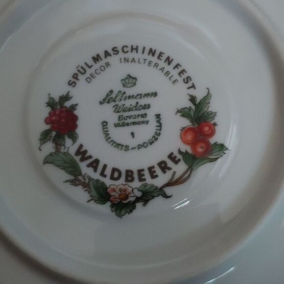 Seltmann Weiden Spulmaschinenfest waldbeere/ forest berries Tea Cup and Saucer - Picture 4 of 8